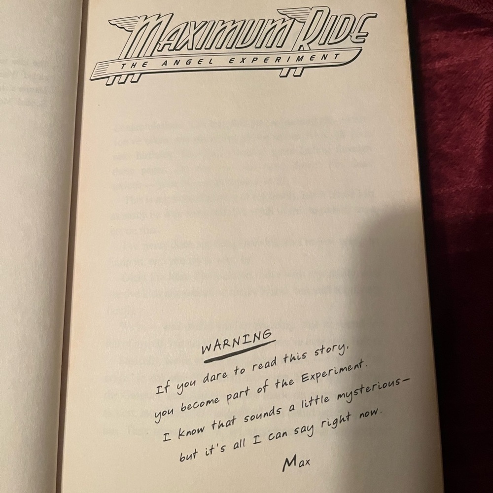 Maximum Ride by James Patterson